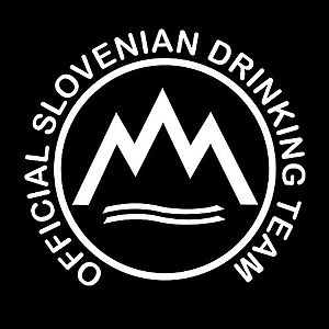 Smešna majica official slovenian drinking team vyobraziť