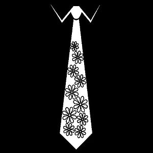 Smešna majica kravata rožice vyobraziť