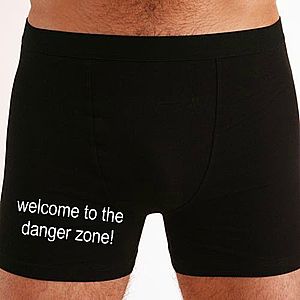 Moške boxer hlače welcome to the danger zone vyobraziť