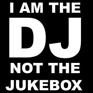 Smešna majica I am the DJ not the jukebox vyobraziť