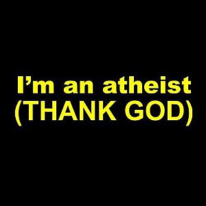 Smešna majica I’m an atheist (THANK GOD) vyobraziť
