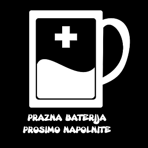 Smešna majica prazna baterija prosimo napolnite vyobraziť