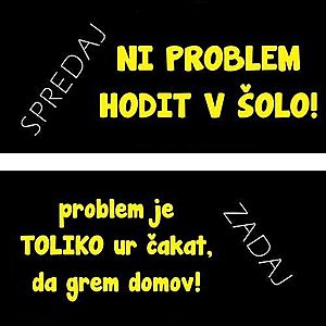 Smešna majica ni problem hodit v šolo vyobraziť