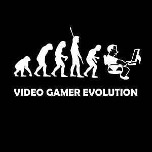 Smešna majica video gamer evolution vyobraziť