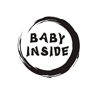 Majica za nosečnice baby inside krog vyobraziť