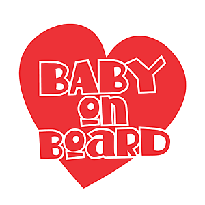 Majica za nosečnice baby on board srce vyobraziť