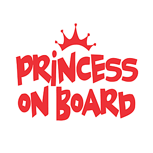 Majica za nosečnice princess on board vyobraziť
