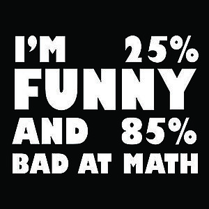 Smešna majica Bad at math vyobraziť