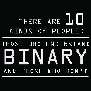 Smešna majica binary vyobraziť
