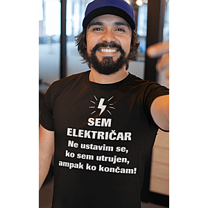 Smešna majica električar se ne ustavi vyobraziť