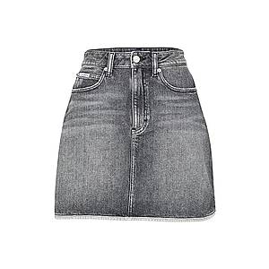 Calvin Klein Jeans Sukňa šedá denim vyobraziť