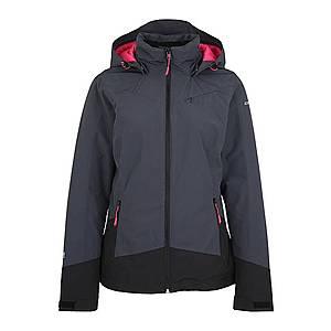 ICEPEAK Outdoorová bunda 'LARA' sivá / čierna vyobraziť