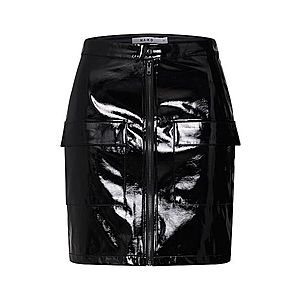 NA-KD Sukňa 'Shiny Skirt' čierna vyobraziť