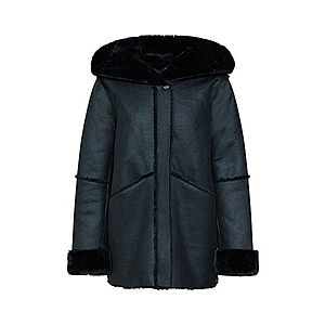 VILA Zimný kabát 'BOPO FAUX SHEARLING' čierna vyobraziť