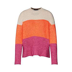 Even&odd Sveter 'Colour Block stripes jumper' oranžová / ružová / červené vyobraziť