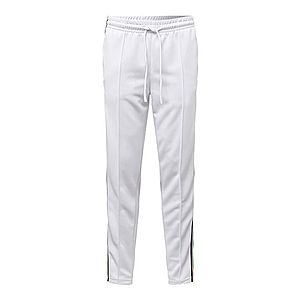 Urban Classics Nohavice s pukmi 'Side Taped Track Pants' biela vyobraziť