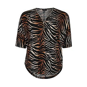 New Look Curves Tunika 'X C&S Ombre Tiger' hnedé vyobraziť