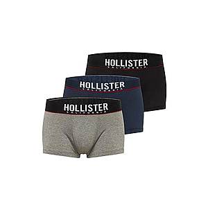 HOLLISTER Boxerky námornícka modrá / sivá / čierna vyobraziť