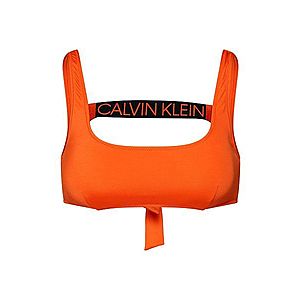 Calvin Klein Swimwear Bikinový top 'TIE BACK BRALETTE RP' tmavooranžová vyobraziť