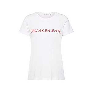 Calvin Klein Jeans Tričko 'INSTITUTIONAL LOGO' biela vyobraziť