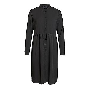 OBJECT Košeľové šaty 'OBJMOLLY L/S SHIRT DRESS NOOS' čierna vyobraziť