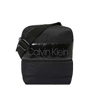 Calvin Klein Taška cez rameno 'PUFFER MINI REPORTER' čierna vyobraziť