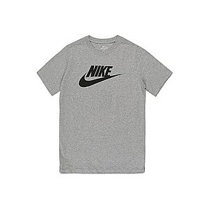 Nike Sportswear Tričko sivá melírovaná / čierna vyobraziť