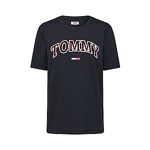 Tommy Jeans Tričko 'Neon Collegiate Tee' čierna vyobraziť