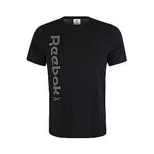 REEBOK Funkčné tričko čierna / tmavosivá vyobraziť