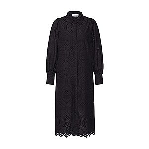 Neo Noir Košeľové šaty 'Melanie Embroidery' čierna vyobraziť