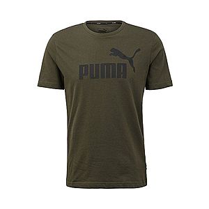 PUMA Funkčné tričko 'ESS Logo' čierna / kaki vyobraziť