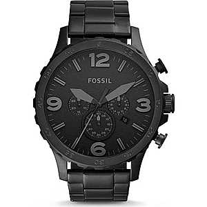 FOSSIL Analógové hodinky 'NATE' čierna vyobraziť