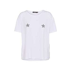 Boohoo Tričko 'Stars' biela vyobraziť