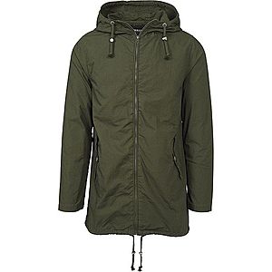 Urban Classics Prechodná parka 'Light Cotton Parka' olivová vyobraziť