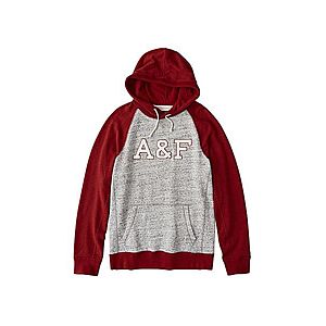 Abercrombie & Fitch Mikina 'CORE LOGO POPOVER EXT 3CC' červené vyobraziť