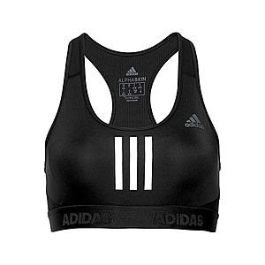 ADIDAS PERFORMANCE Športová podprsenka 'Drst Alphaskin' biela / čierna vyobraziť