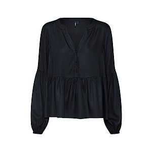 VERO MODA Blúzka 'VMCHARLIE L/S TOP' čierna vyobraziť