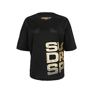 Superdry Funkčné tričko 'Bolt' zlatá / čierna vyobraziť