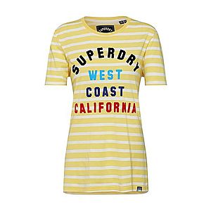 Superdry Tričko 'West Coast Stripe Entry' limetková / zmiešané farby / biela vyobraziť