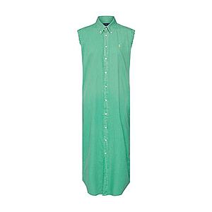 POLO RALPH LAUREN Košeľové šaty 'SL STNFRD DR-SLEEVELESS-CASUAL DRESS' zelená vyobraziť