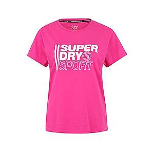 Superdry Funkčné tričko ružová / biela vyobraziť