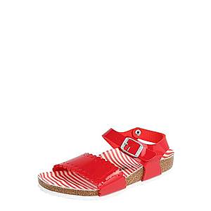BIRKENSTOCK Sandále 'RISA' červené / biela vyobraziť