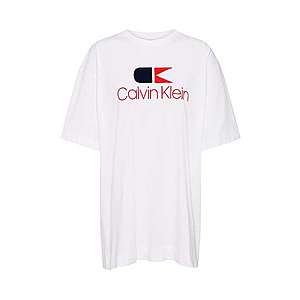 Calvin Klein Tričko 'VINTAGE LOGO LARGE T-SHIRT SS' biela vyobraziť