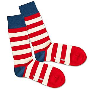 DillySocks Ponožky 'Waldo' modré / červené / biela vyobraziť