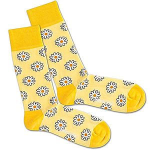 DillySocks Ponožky 'Sunny Flower' žlté / biela vyobraziť