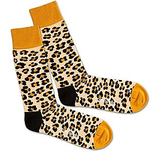 DillySocks Ponožky 'Leopard Skin' béžová / hnedé vyobraziť