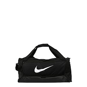 NIKE Športová taška 'BRSLA M DUFF - 9.0' čierna / biela vyobraziť