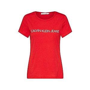 Calvin Klein Jeans Tričko 'INSTITUTIONAL' červené vyobraziť