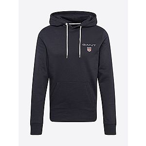 GANT Mikina 'MEDIUM SHIELD HOODIE' čierna vyobraziť