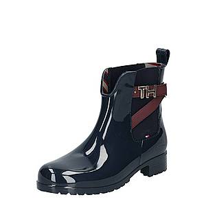 TOMMY HILFIGER Gumáky 'TH HARDWARE RUBBER BOOTIE' tmavomodrá vyobraziť